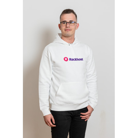 Rackhost pulóver - Fehér