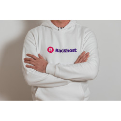 Rackhost pulóver - Fehér